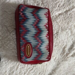 Missoni Zigzag Red and Blue Cosmetic Bag